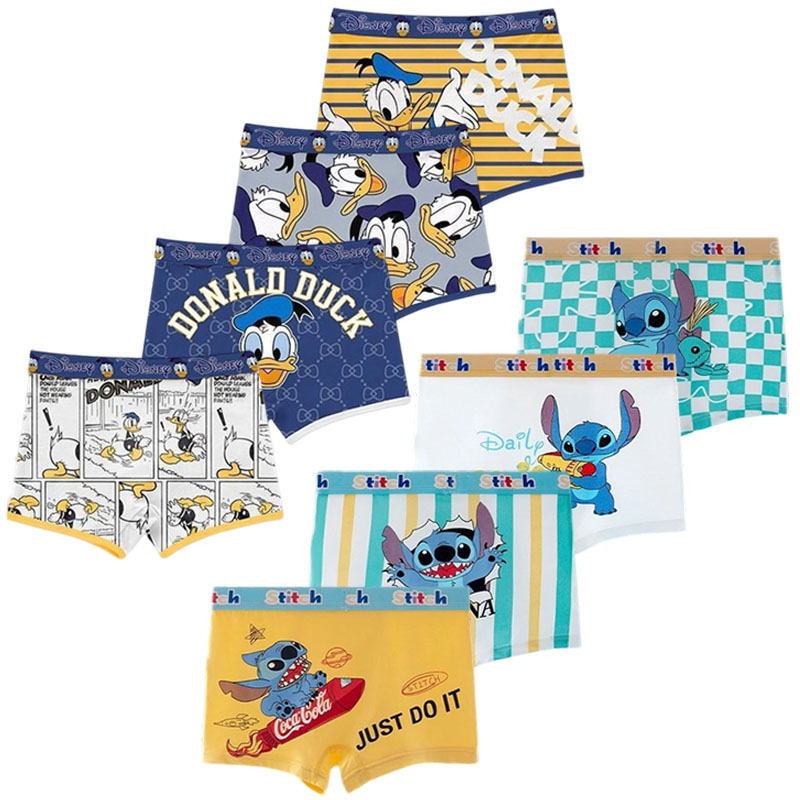 Multi Pack Underwear - 4 szt./zestaw Chłopięca Bielizna z Nadrukiem