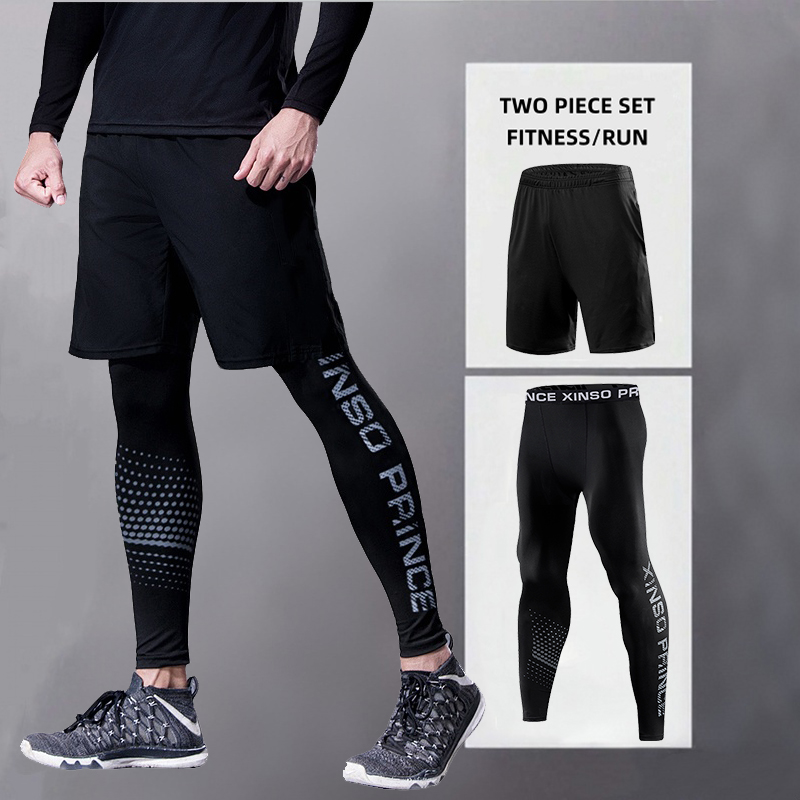 Compression Long Pant - Męskie spodnie sportowe do biegania, szorty